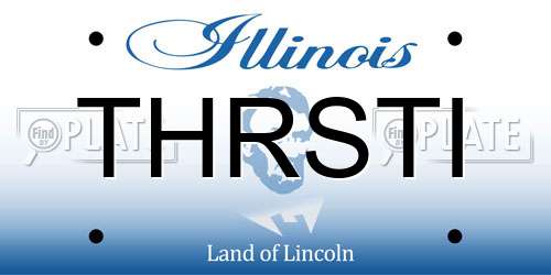 THRSTI Illinois License Plate