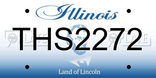 THS2272 Illinois License Plate