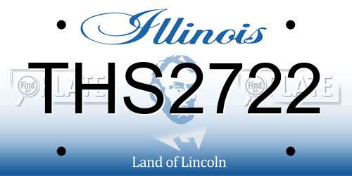 THS2722 Illinois License Plate