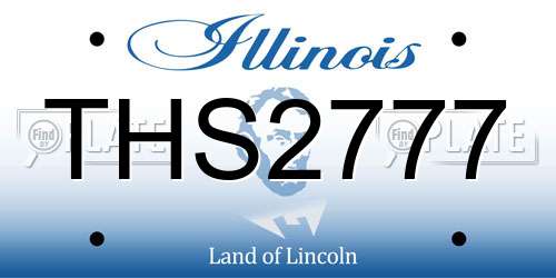 THS2777 Illinois License Plate