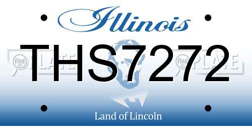 THS7272 Illinois License Plate