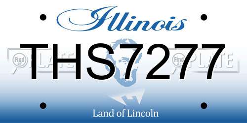 THS7277 Illinois License Plate