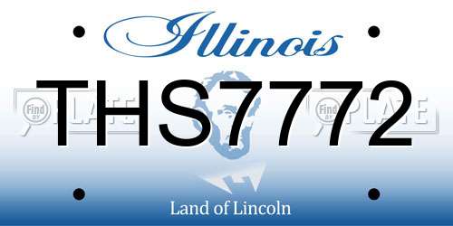 THS7772 Illinois License Plate