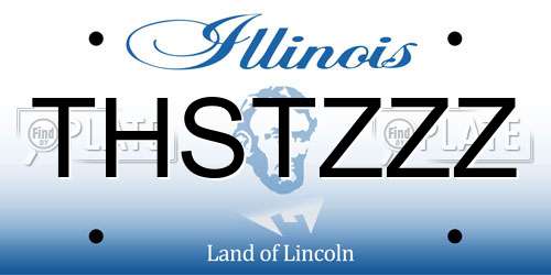 THSTZZZ Illinois License Plate