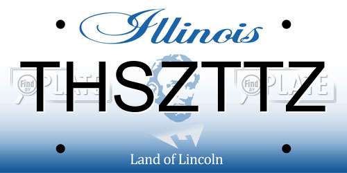 THSZTTZ Illinois License Plate