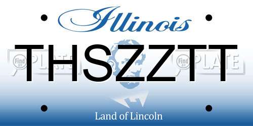 THSZZTT Illinois License Plate