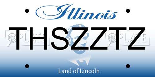 THSZZTZ Illinois License Plate