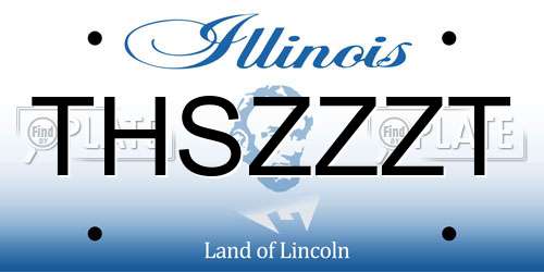 THSZZZT Illinois License Plate