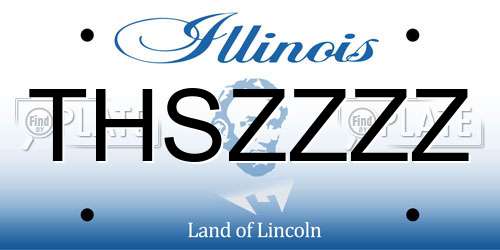 THSZZZZ Illinois License Plate