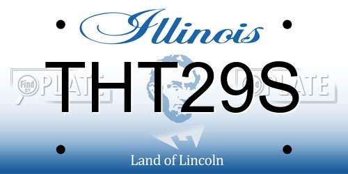 THT29S Illinois License Plate