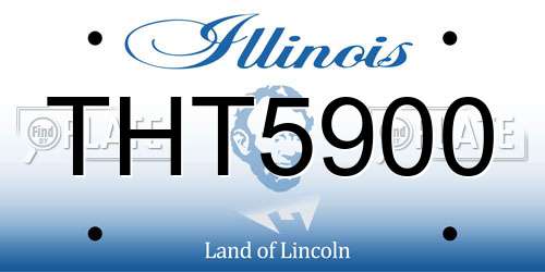THT5900 Illinois License Plate