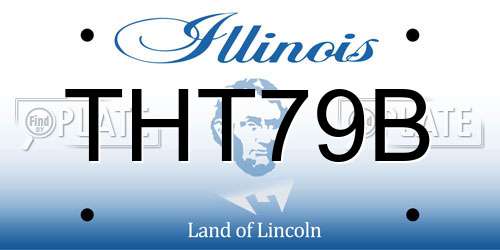 THT79B Illinois License Plate