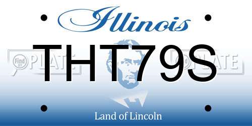 THT79S Illinois License Plate