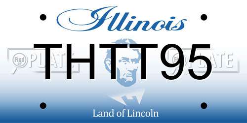 THTT95 Illinois License Plate