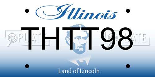 THTT98 Illinois License Plate