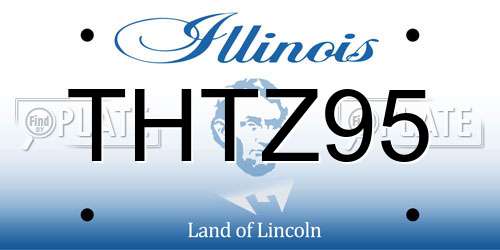THTZ95 Illinois License Plate