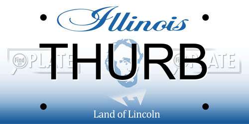 THURB Illinois License Plate