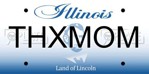 THXMOM Illinois License Plate