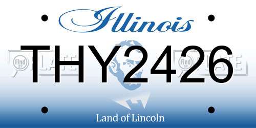 THY2426 Illinois License Plate