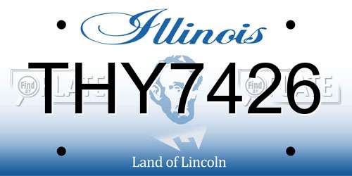 THY7426 Illinois License Plate