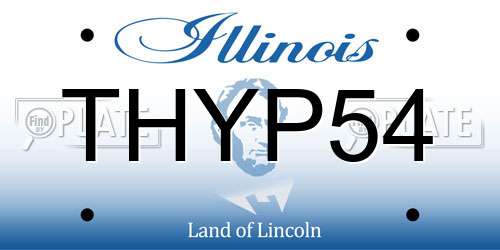 THYP54 Illinois License Plate