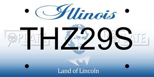 THZ29S Illinois License Plate