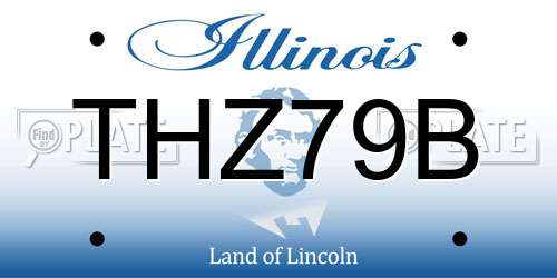 THZ79B Illinois License Plate