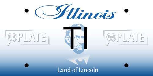 TI Illinois License Plate