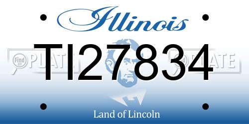 TI27834 Illinois License Plate