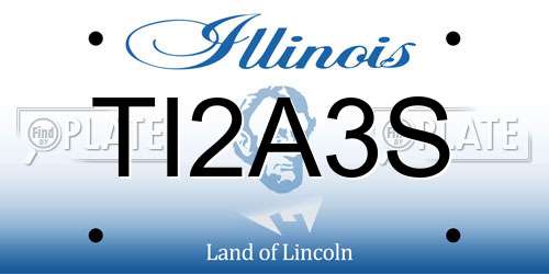 TI2A3S Illinois License Plate