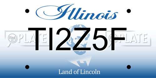 TI2Z5F Illinois License Plate