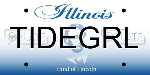 TIDEGRL Illinois License Plate
