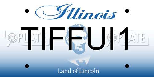 TIFFUI1 Illinois License Plate