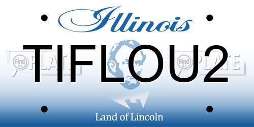TIFLOU2 Illinois License Plate