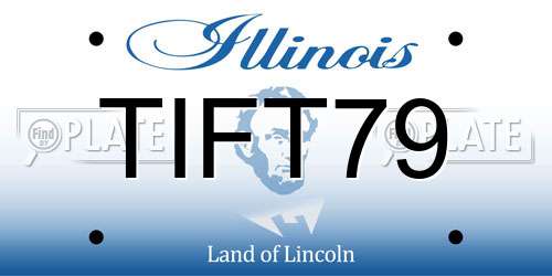 TIFT79 Illinois License Plate
