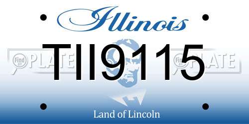 TII9115 Illinois License Plate