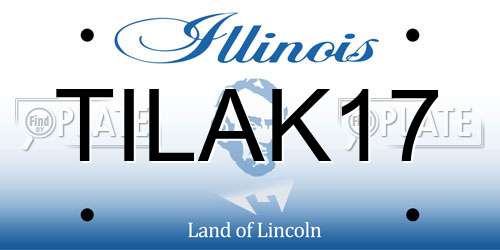 TILAK17 Illinois License Plate
