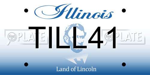 TILL41 Illinois License Plate