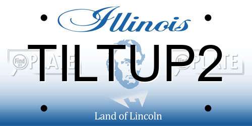 TILTUP2 Illinois License Plate