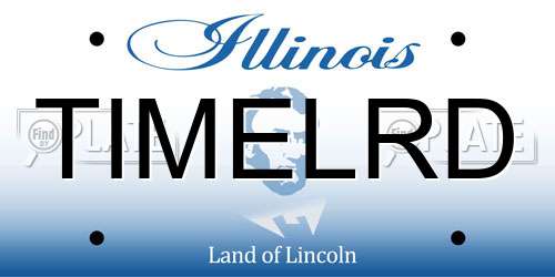 TIMELRD Illinois License Plate