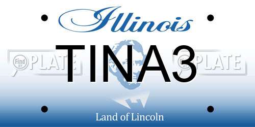 TINA3 Illinois License Plate