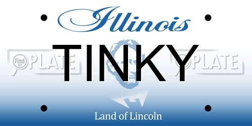 TINKY Illinois License Plate