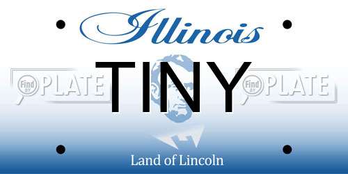 TINY Illinois License Plate
