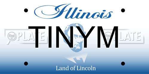 TINYM Illinois License Plate