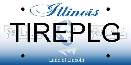 TIREPLG Illinois License Plate