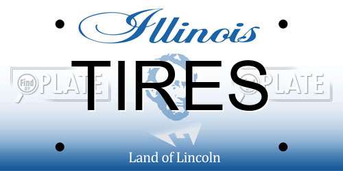 TIRES Illinois License Plate