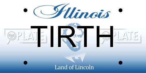 TIRTH Illinois License Plate