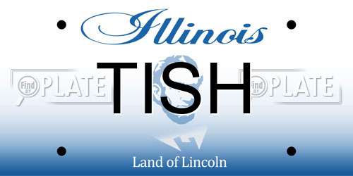 TISH Illinois License Plate