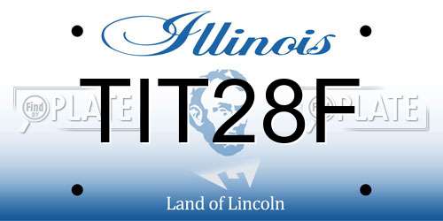 TIT28F Illinois License Plate