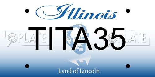 TITA35 Illinois License Plate